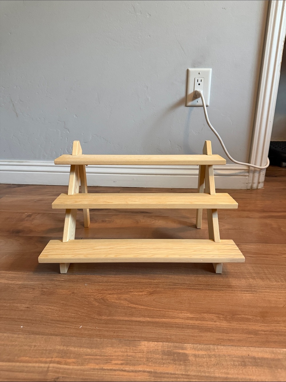 Natural Wood 3-Tier Display Shelf - Home or Vendor set up